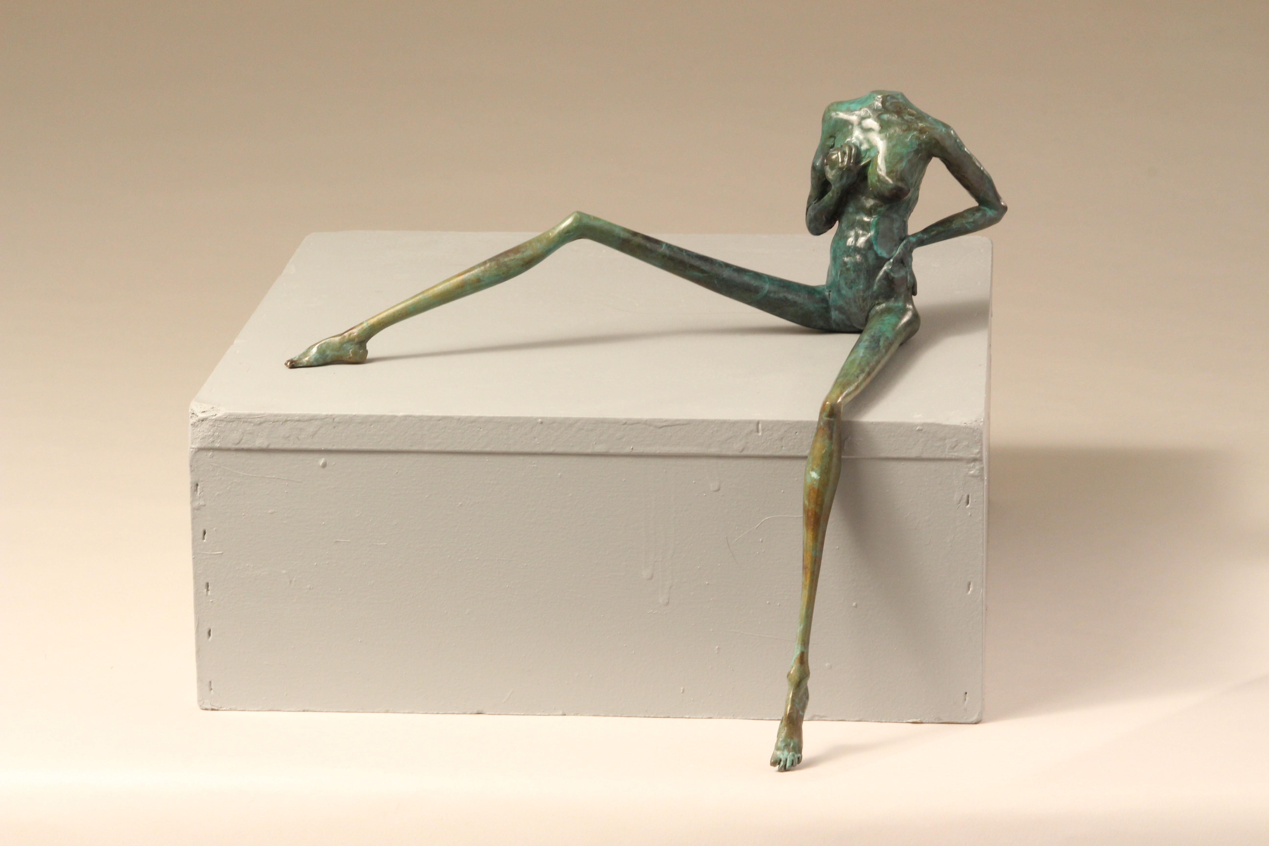 a fine arts example of Travis' bronze sculpture, The Lady