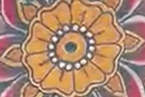 Traditional flower tattoo